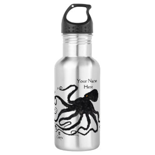 Krake 6 - 18 Unze. Wasser-Flasche Edelstahlflasche