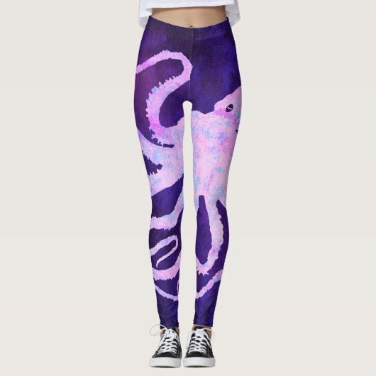 Krake 6 in hellrosa - Leggings (Vorderseite)