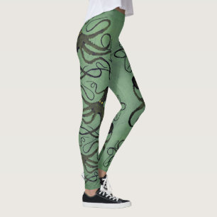Krake auf Salbei - Leggings
