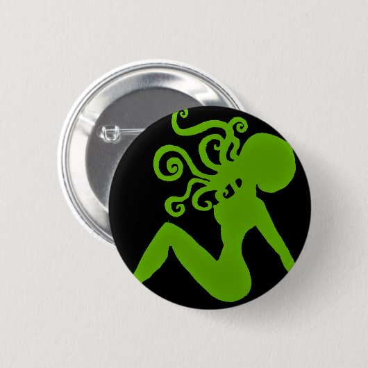 Krake Button-oben Abzeichen Button (Vorne & Hinten)