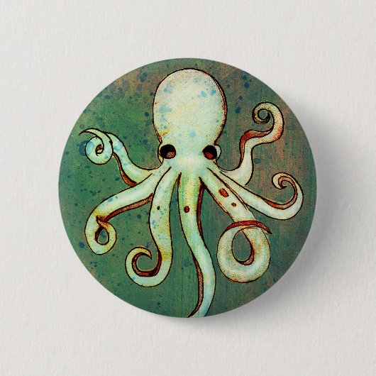 Krake Cthulhu Button (Vorderseite)