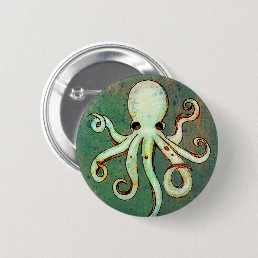 Krake Cthulhu Button (Vorne & Hinten)