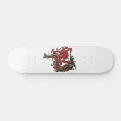 Krake, die einen Haifisch kämpft Skateboard (Horizontal)