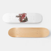 Krake, die einen Haifisch kämpft Skateboard (Horizontal)