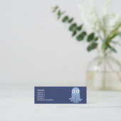 Krake - dünn mini visitenkarte (Stehend Vorderseite)