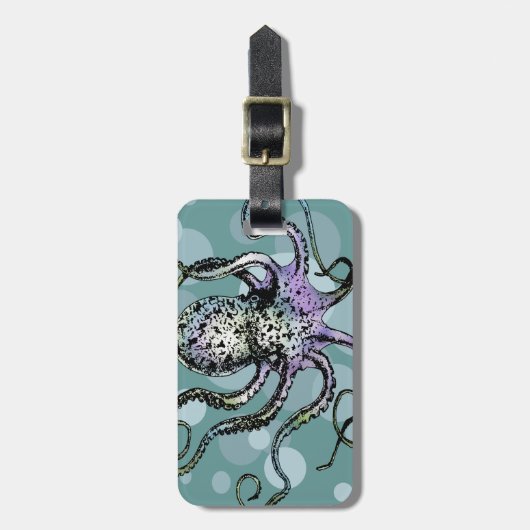 Krake Gepäckanhänger (Vorderseite vertikal)