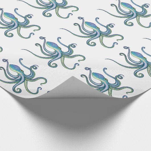 Krake Geschenkpapier (Ecke)