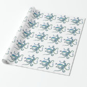 Krake Geschenkpapier (Ungerollt)