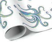 Krake Geschenkpapier (Rolleneckpunkt)