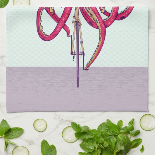 Krake Geschirrtuch (Gefaltet)