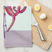 Krake Geschirrtuch (Viertel Falte)