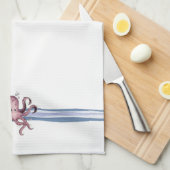 Krake - Geschirrtuch (Viertel Falte)