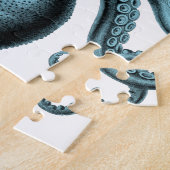 Krake in aquamarinem puzzle (Seite)