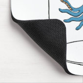 Krake in einem Glas Mousepad (Ecke)