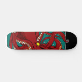 Krake in einem Glas Skateboard (Horizontal)