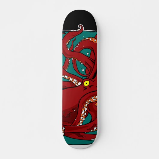 Krake in einem Glas Skateboard (Vorne)