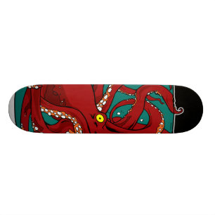 Krake in einem Glas Skateboard