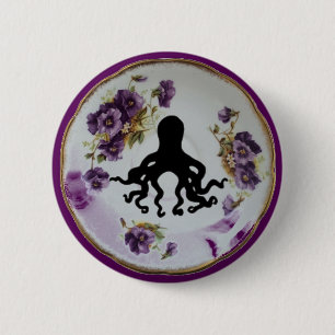 Krake in einem TeacupSaucer ~ Button