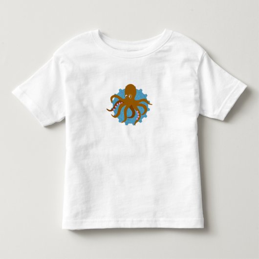 Krake Kleinkind T-shirt (Vorderseite)
