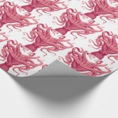 Krake Kraken Tintenfisch Geschenkpapier (Ecke)