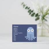 Krake - mollig visitenkarte (Stehend Vorderseite)