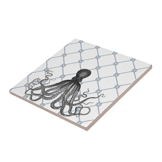 Krake - nautisch fliese (Seite)