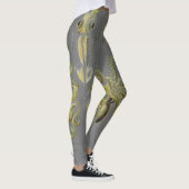 Krake, Tintenfisch-Illustration, Vintag Leggings (Rechts)