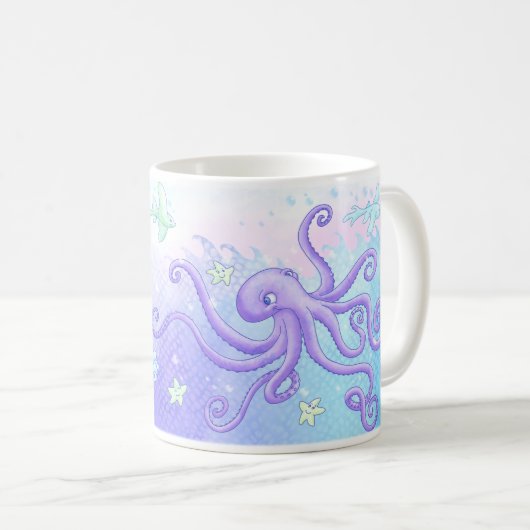 Krake und Freunde (helles Haar) Kaffeetasse (VorderseiteRechts)