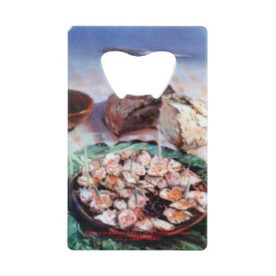 Krake zu dem Staub zu feira/galician Geldbeutel Flaschenöffner