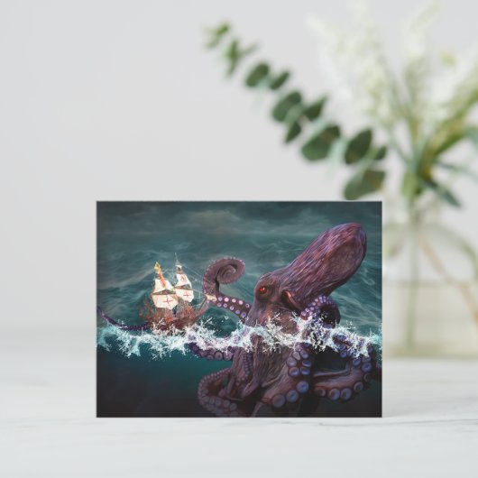 Kraken (2) postkarte (Stehend Vorderseite)