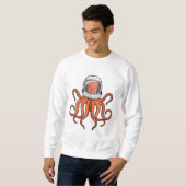 Kraken als Astronaut Sweatshirt (Vorne ganz)