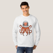 Kraken als Astronaut T-Shirt (Vorne ganz)