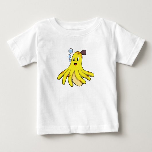 Kraken als Banane Baby T-shirt (Vorderseite)