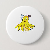 Kraken als Banane Button (Vorderseite)