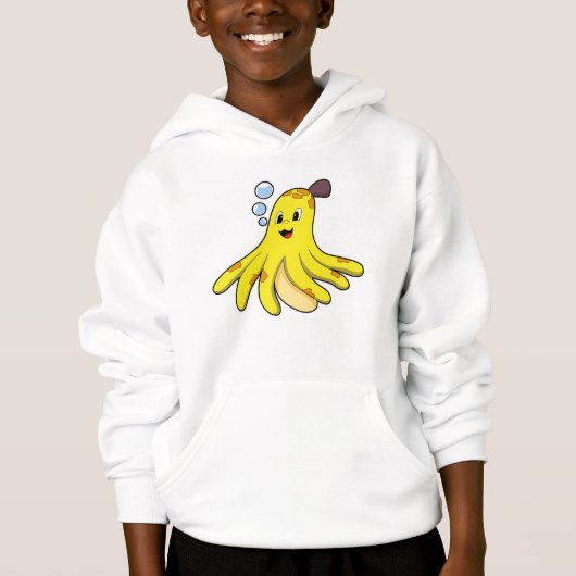 Kraken als Banane Hoodie (Vorderseite)