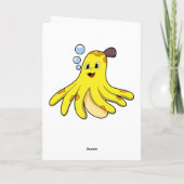 Kraken als Banane Karte (Rückseite)