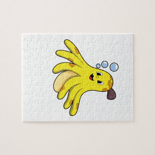 Kraken als Banane Puzzle (Horizontal)