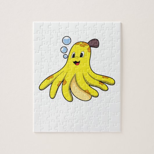 Kraken als Banane Puzzle (Vertikal)
