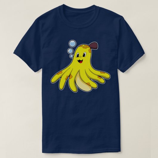 Kraken als Banane T-Shirt (Design vorne)