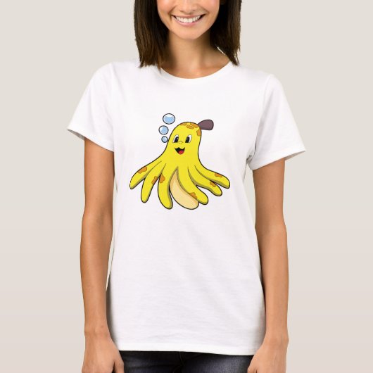 Kraken als Banane T-Shirt (Vorderseite)