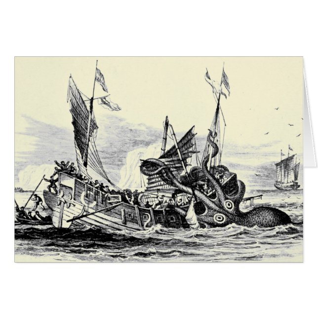 Kraken Angriff! Karte (Vorderseite (Horizontal))