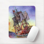 Kraken Angriff Mousepad (Mit Mouse)