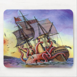 Kraken Angriff Mousepad