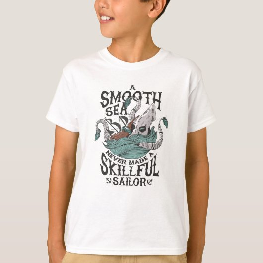 Kraken-Angriffsboot T-Shirt (Vorderseite)