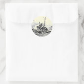 Kraken Attack! Aufkleber (Tasche)