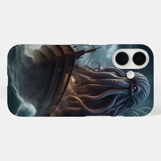 Kraken Attack Case-Mate iPhone Hülle (Rückseite (Horizontal))