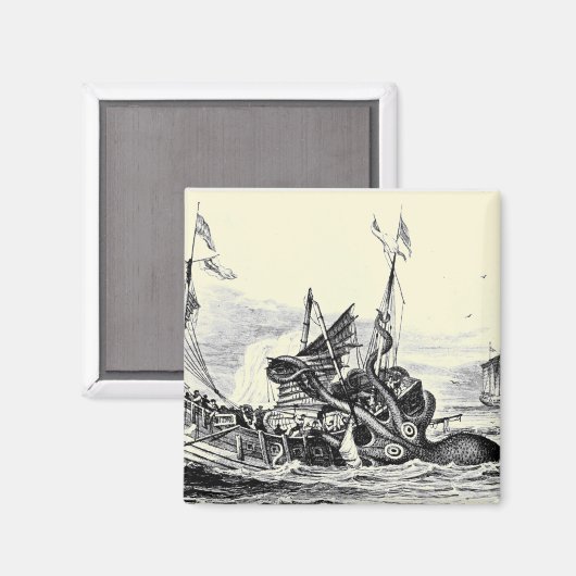 Kraken Attack! Magnet (Vorderseite/Rückseite)