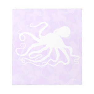 Kraken auf Lila - 5,5" x 6" Notepad Notizblock