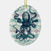 kraken aztekische Vintage Keramikornament (Rechts)