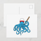 Kraken Baseballschläger Baseball Postkarte (Vorne/Hinten)